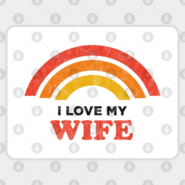 I Love My Wife Sticker by karutees